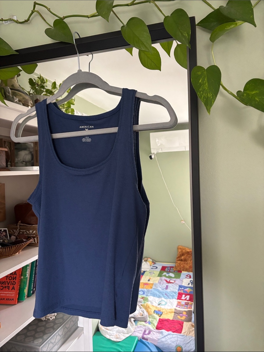 American Eagle Ribbed Square neck tank